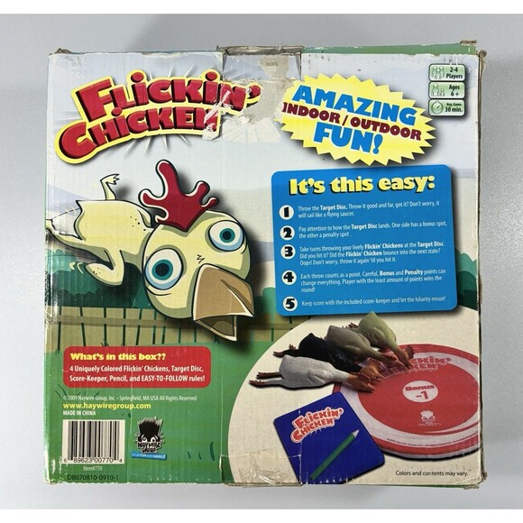 Flickin Chicken Game 2009 Haywire Group Indoor/Outdoor Game Complete - Picture 8 of 12